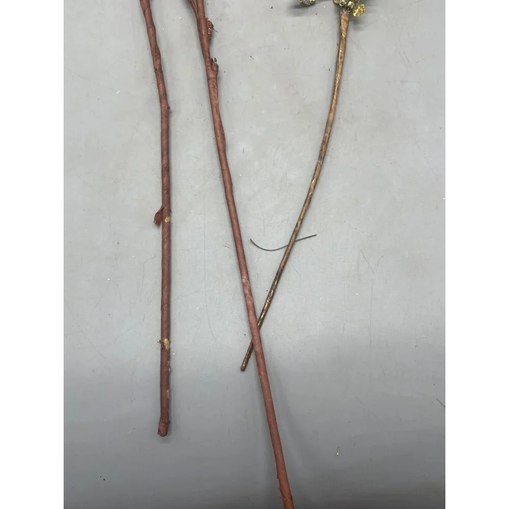 Christmas decor set of 3 gold embellished bling shine artificial branches READ